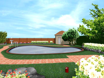 view of the free garden plan